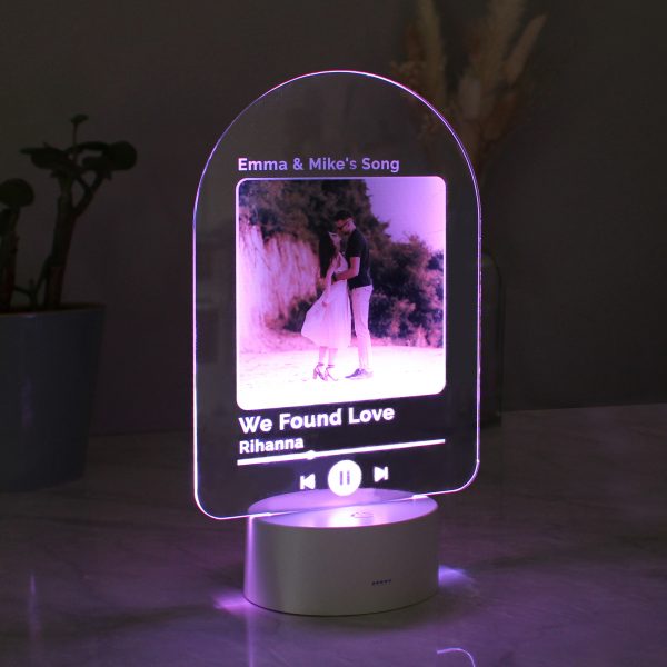 Personalised Our Song Photo Upload LED Colour Changing Light - Image 11