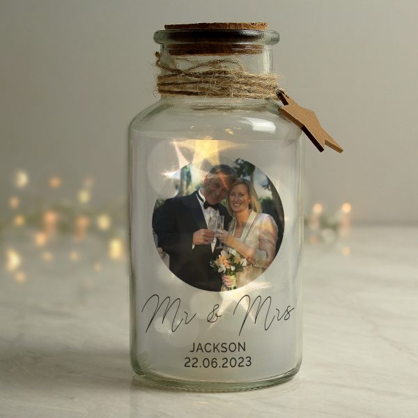 Personalised Photo Upload LED Glass Jar - Image 4