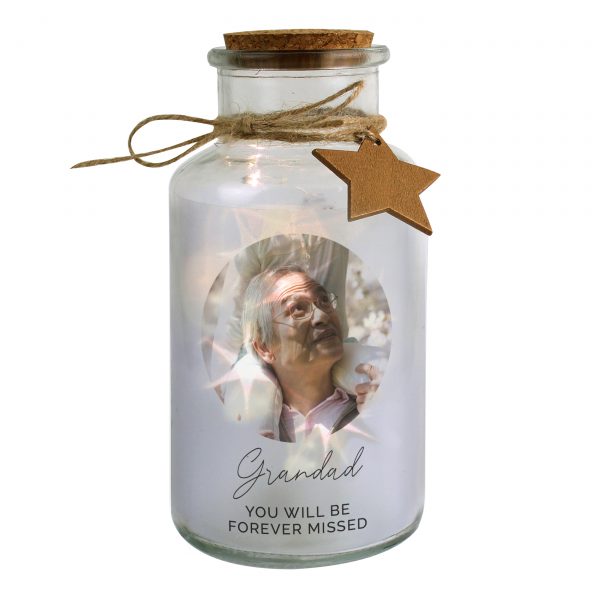 Personalised Photo Upload LED Glass Jar - Image 5