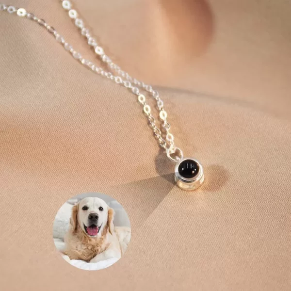 Simple Personalised Photo Projection Necklace - Image 4