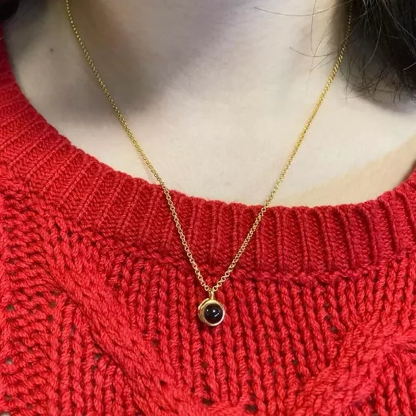 Simple Personalised Photo Projection Necklace - Image 5