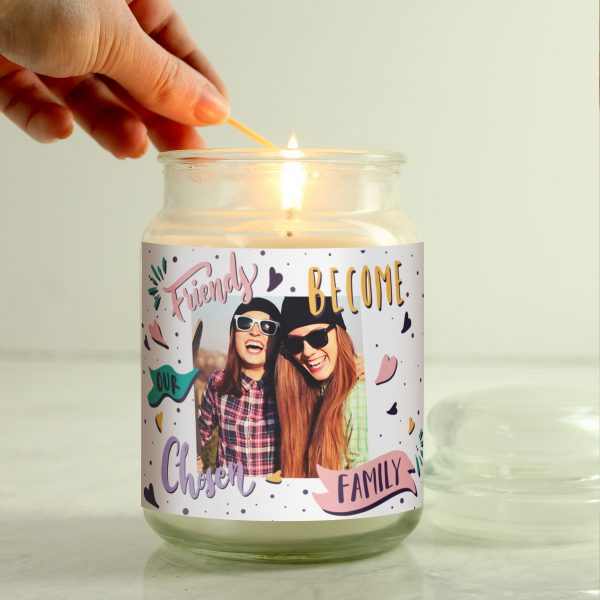 Personalised Chosen Family Photo Upload Scented Jar Candle - Image 3
