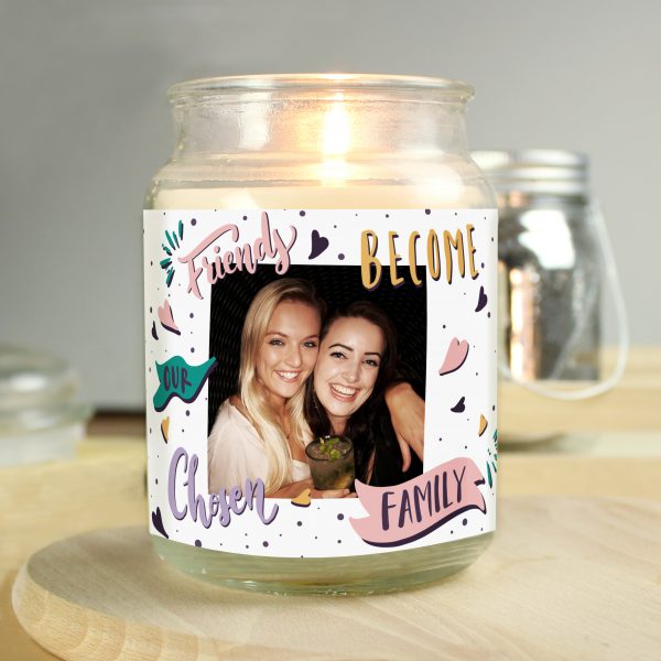 Personalised Chosen Family Photo Upload Scented Jar Candle - Image 4