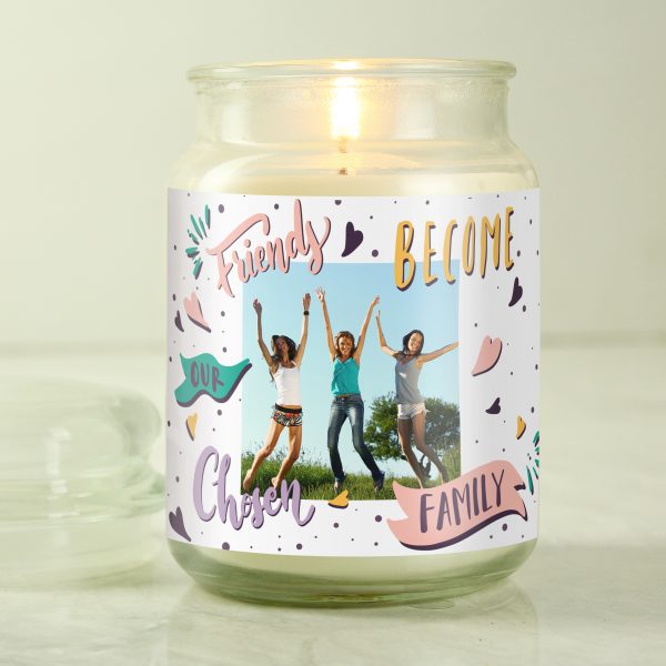 Personalised Chosen Family Photo Upload Scented Jar Candle - Image 5
