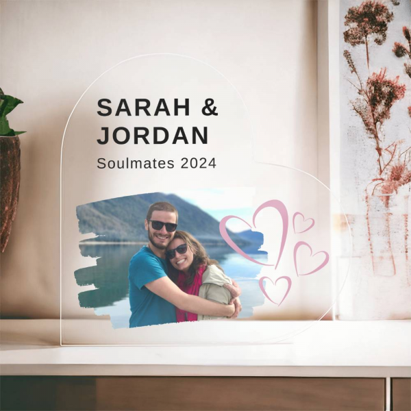 Personalised Couple's Acrylic Heart
