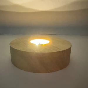 Wooden style round lightbase