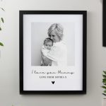 Personalised Black Photo Upload Frame Gift