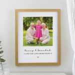 Personalised Oak Photo Upload Frame