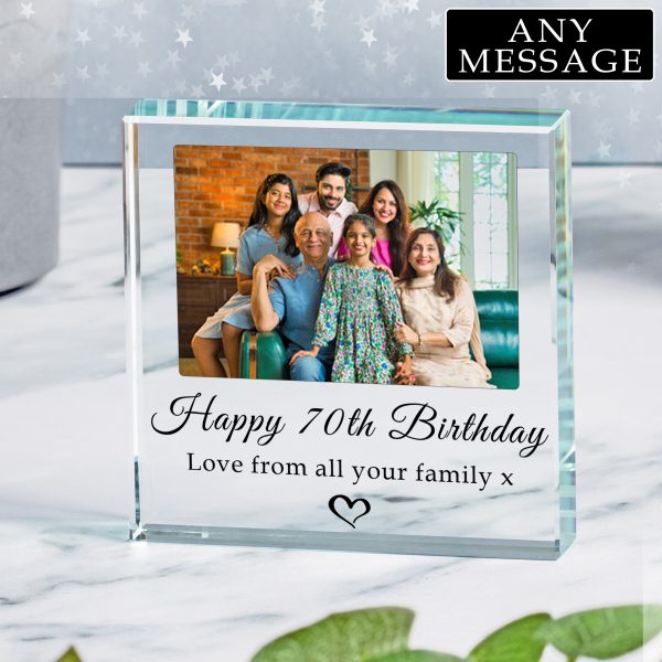 Any Message Script Text Glass Photo Token - Image 3