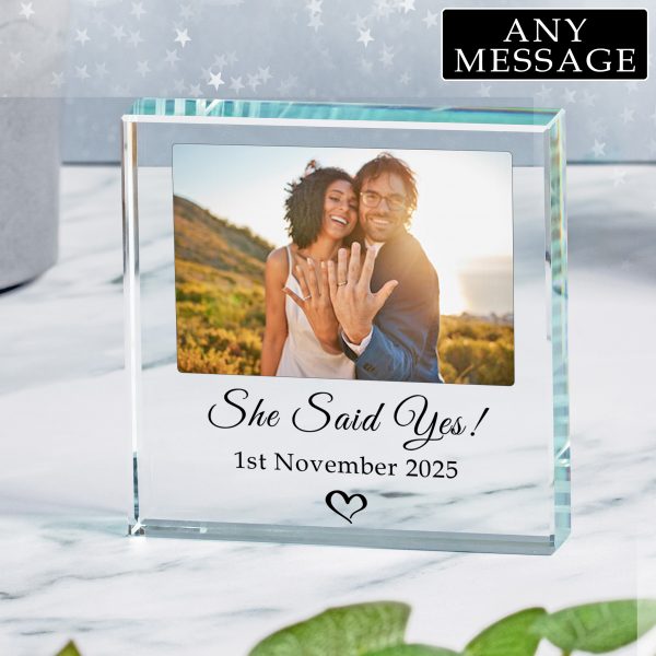 Any Message Script Text Glass Photo Token - Image 7
