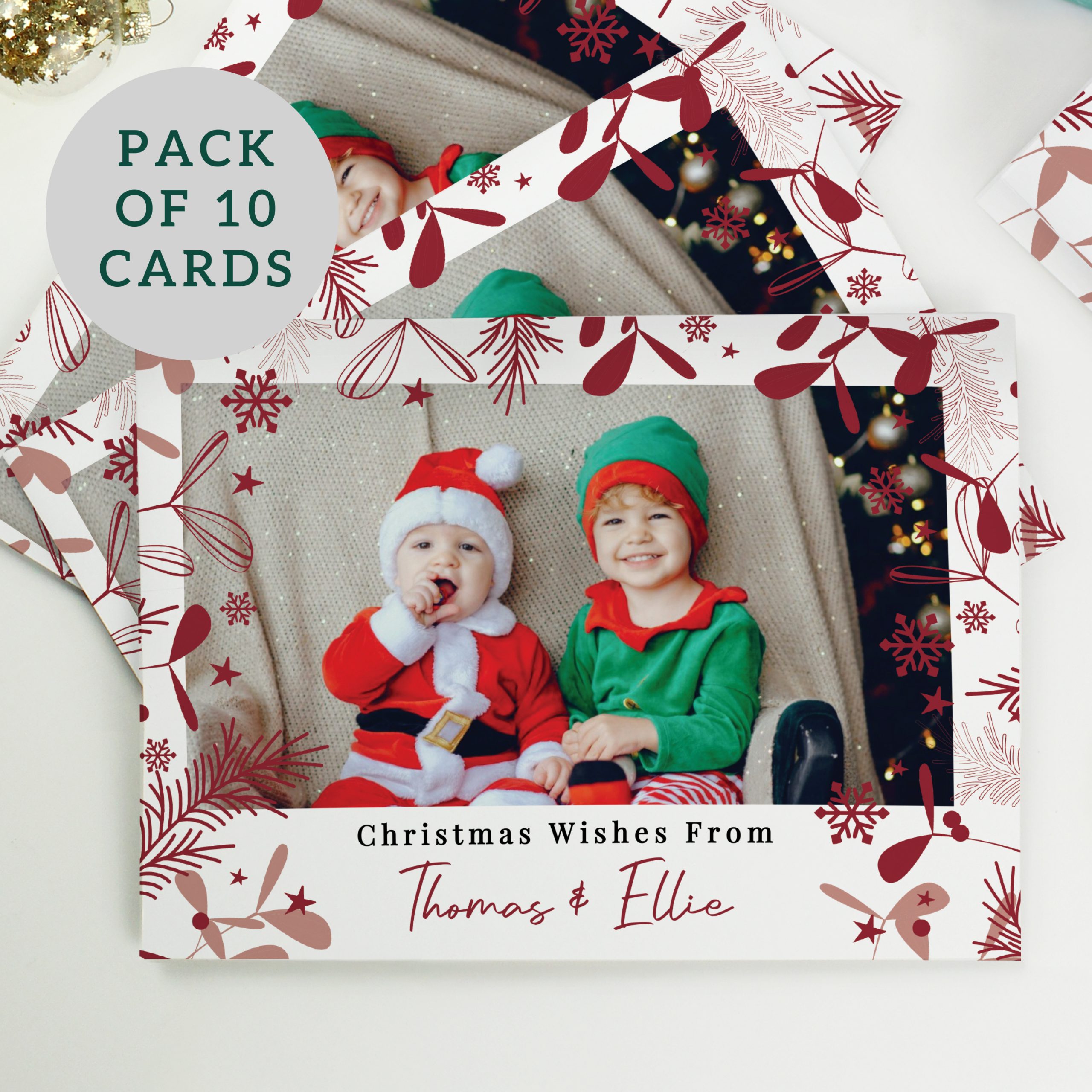 Photo Upload Family Christmas Cards