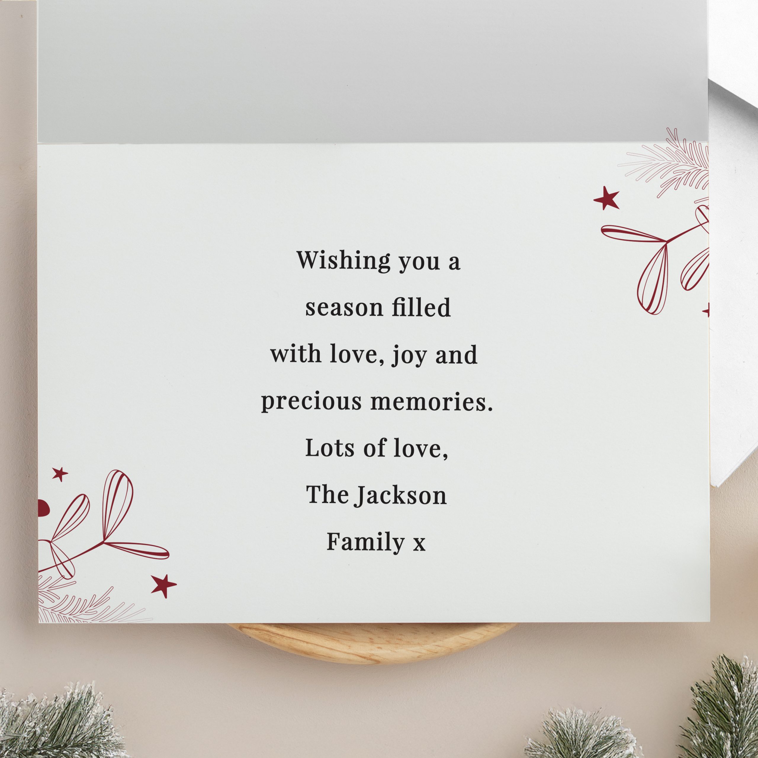 Personalised Photo Upload Pack of 10 Christmas Cards - Image 3