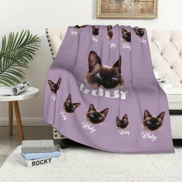 Personalised Pet Photo Blanket Gift - Image 4