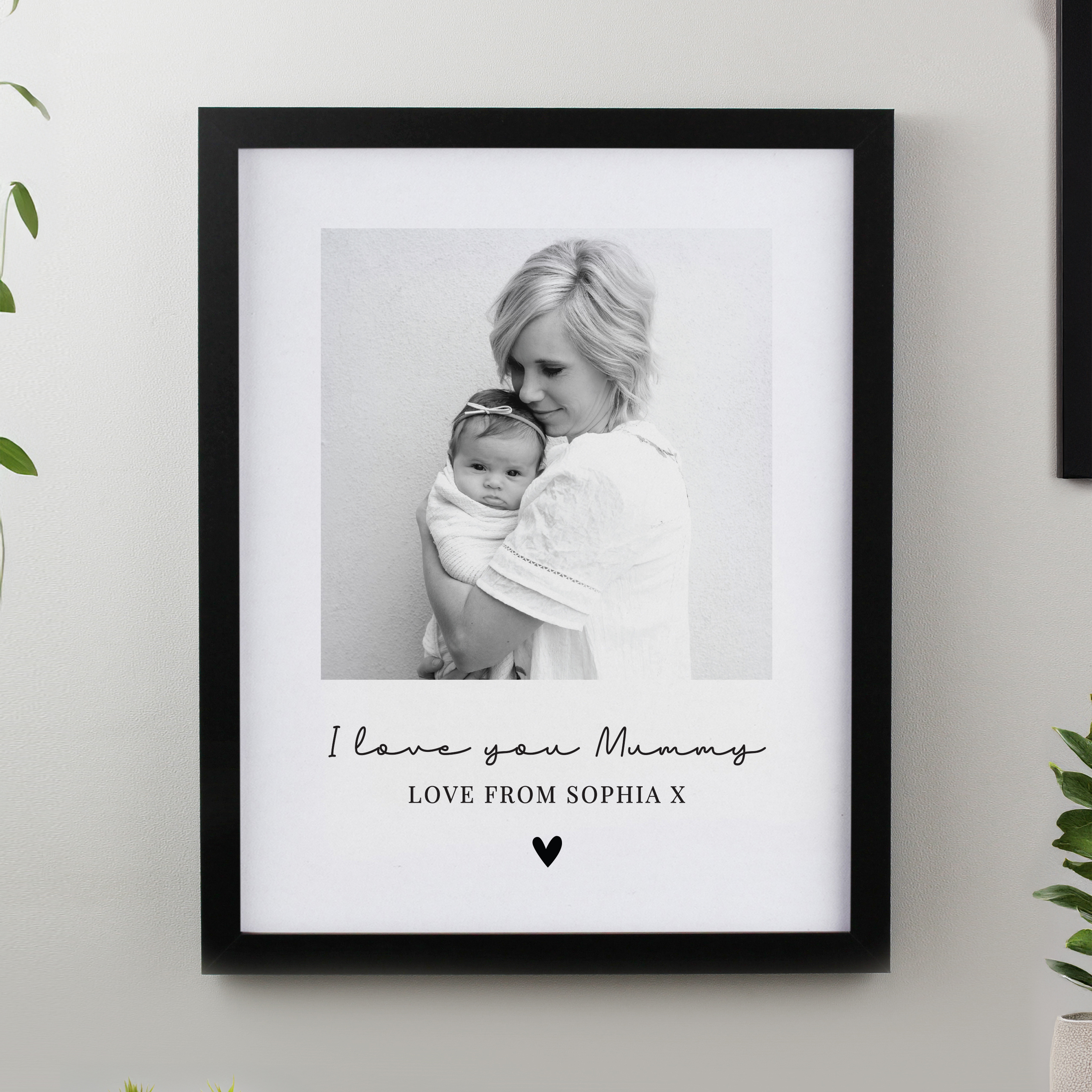 Personalised Heart Photo Upload Poster Frame - Image 12