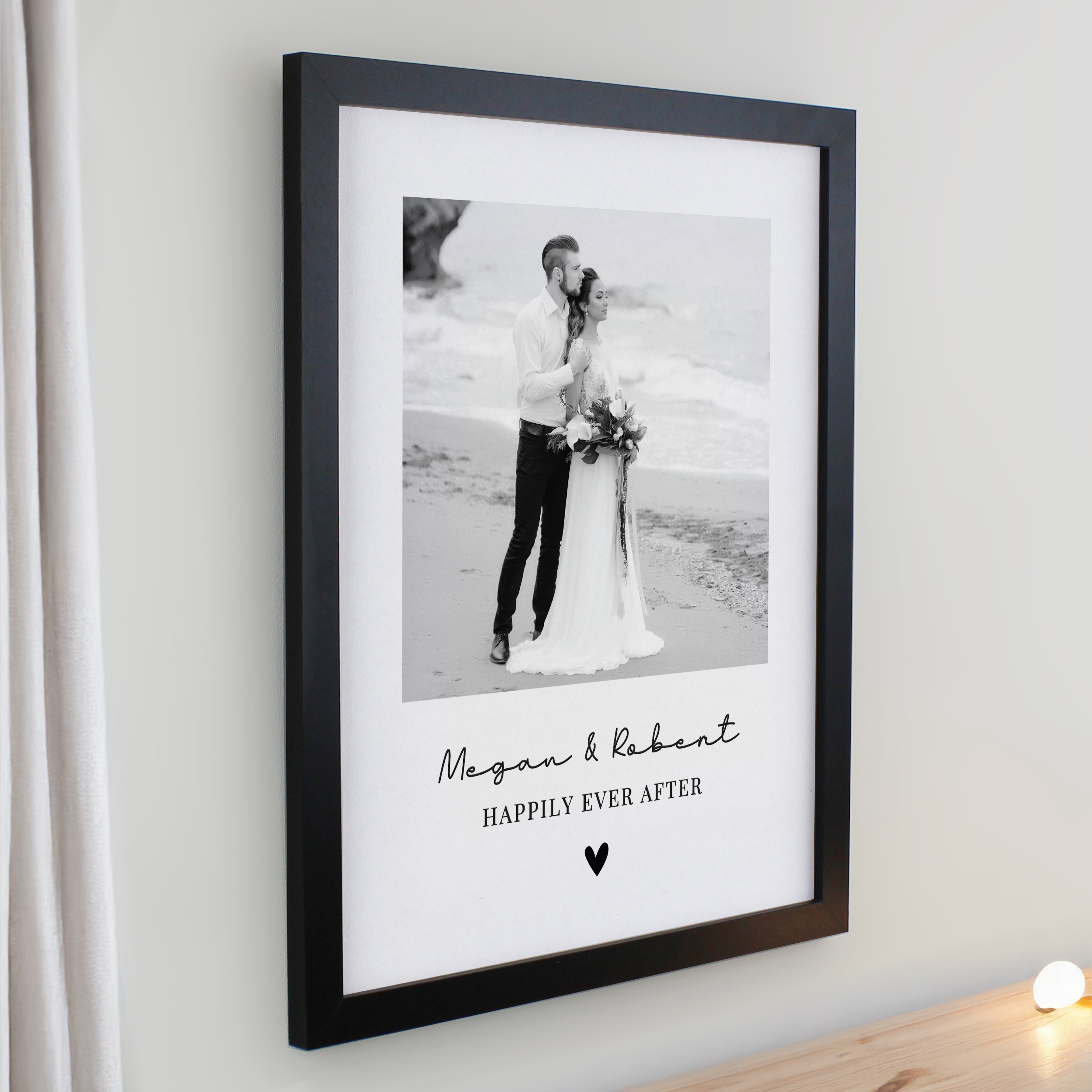 Personalised Heart Photo Upload Poster Frame - Image 11
