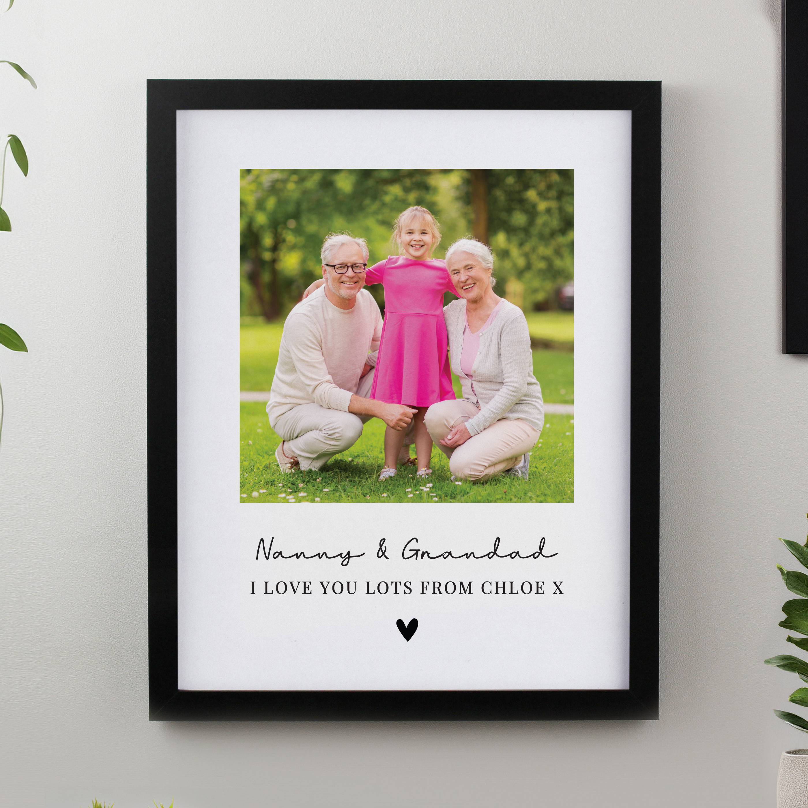 Personalised Heart Photo Upload Poster Frame - Image 9