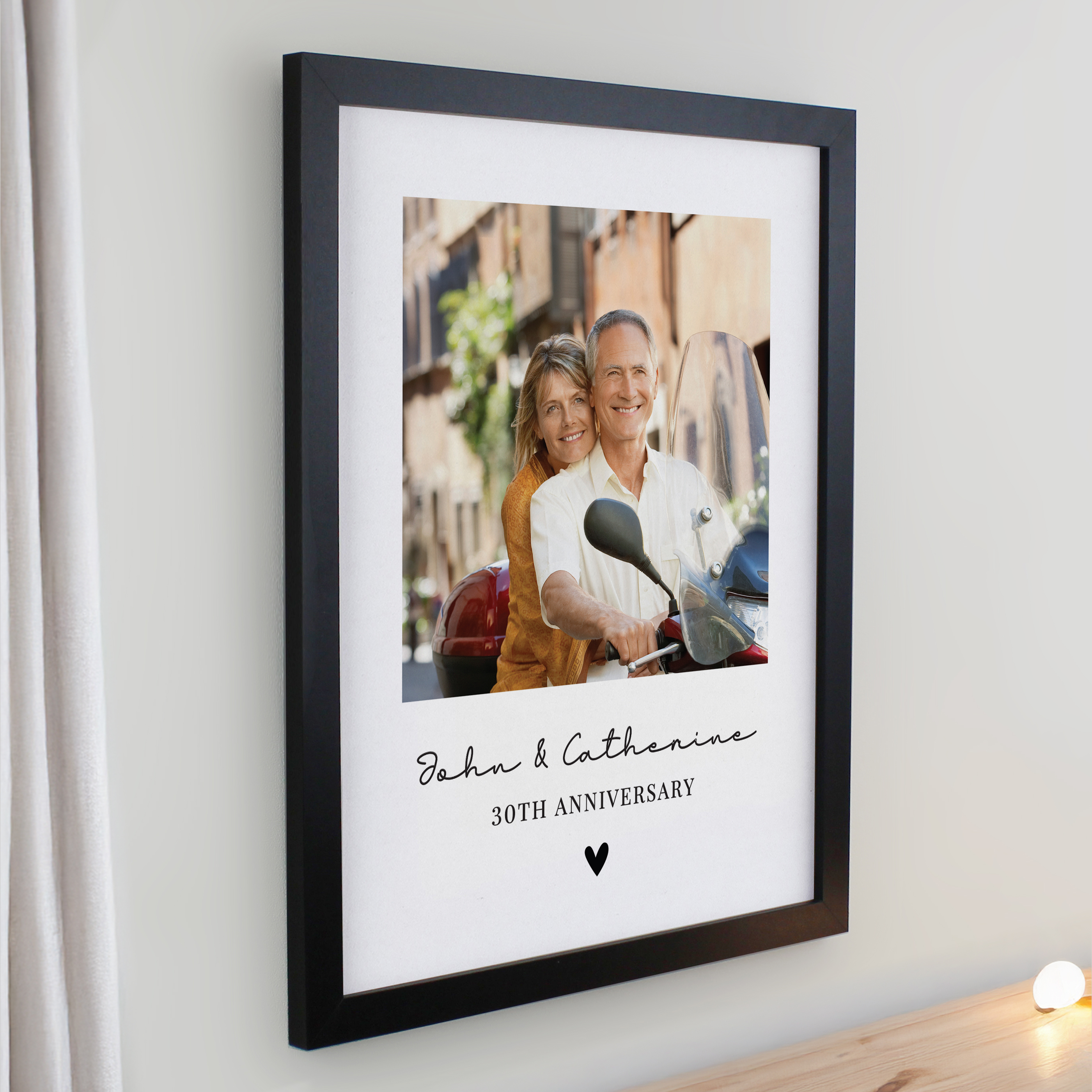 Personalised Heart Photo Upload Poster Frame - Image 10