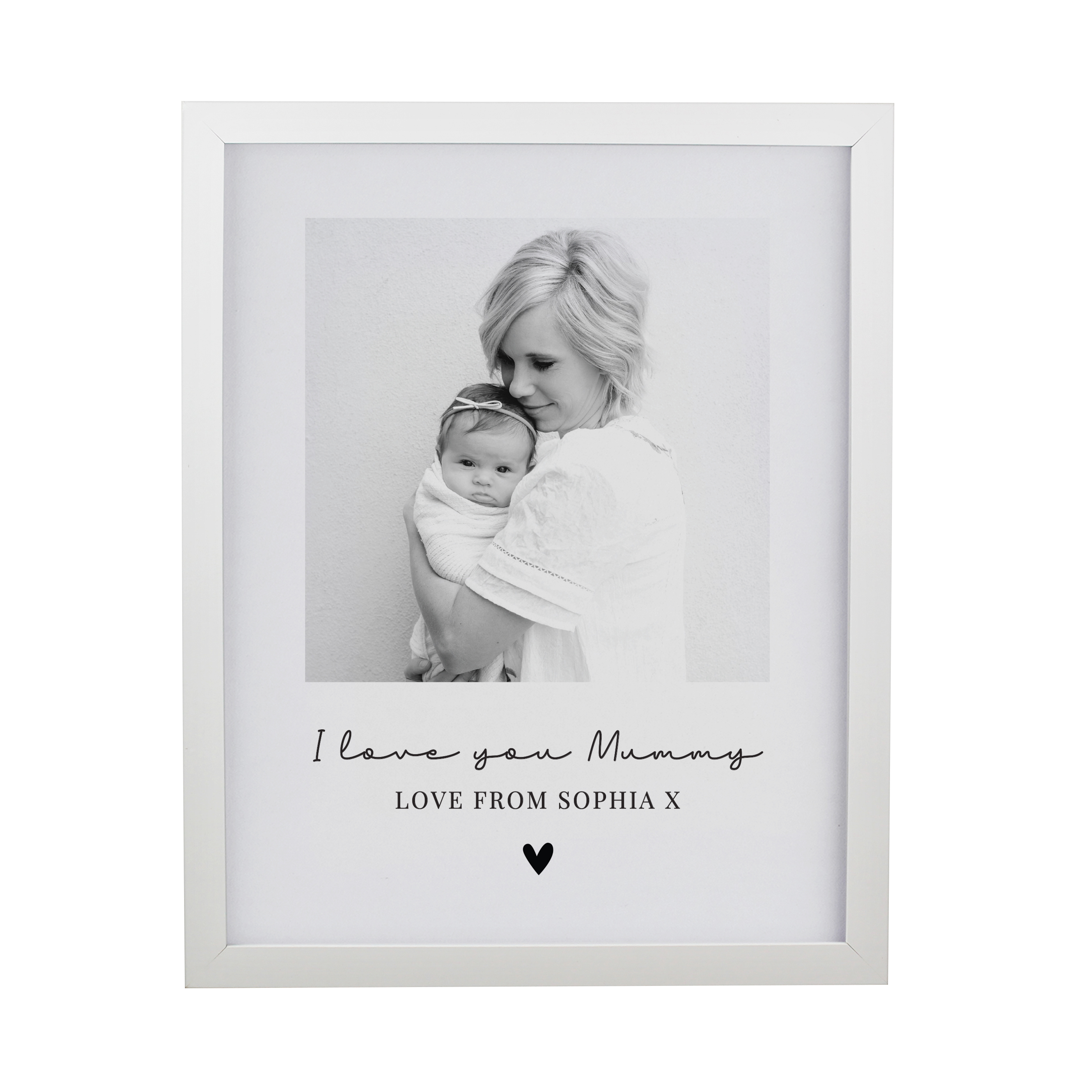 Personalised Heart Photo Upload Poster Frame - Image 4