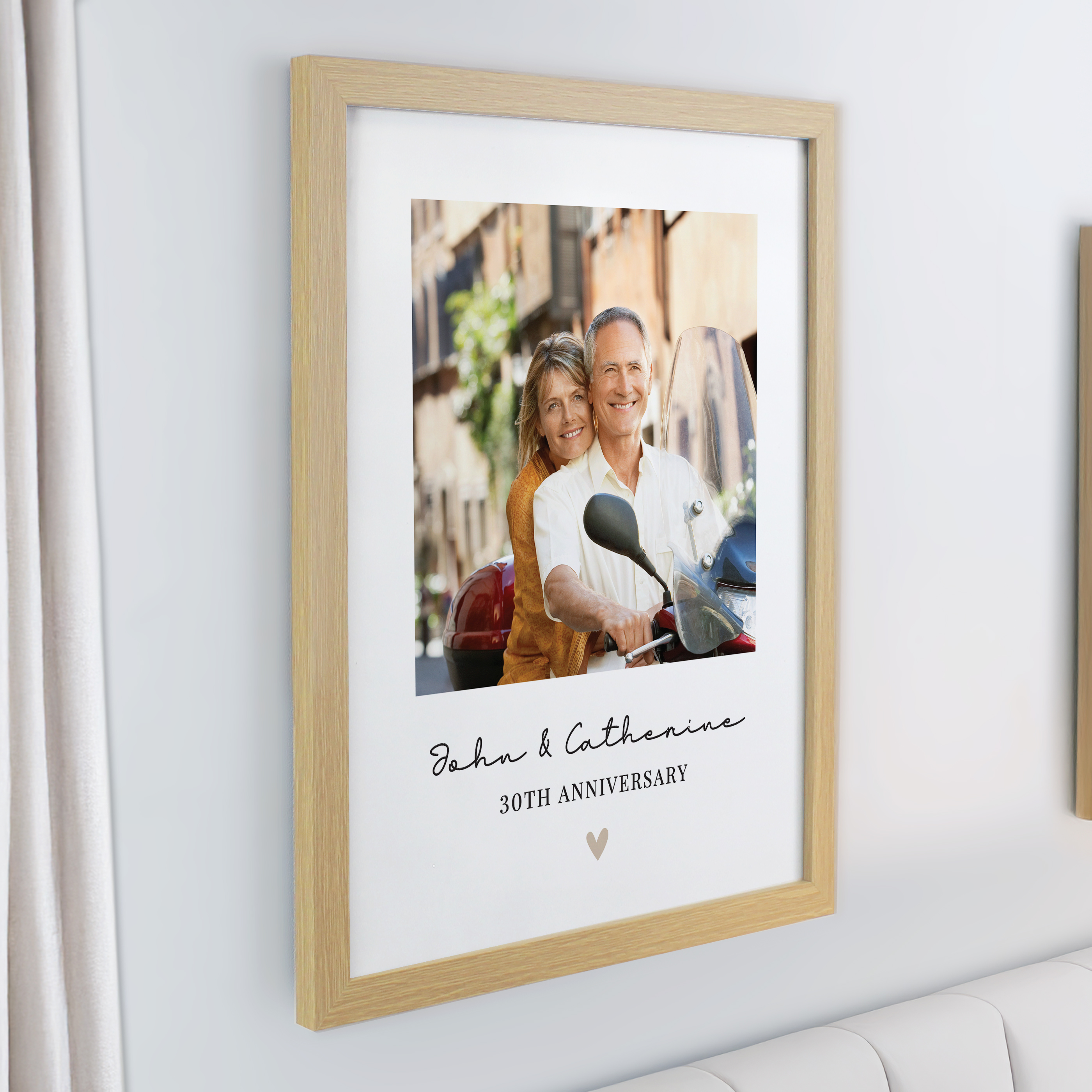 Personalised Heart Photo Upload Poster Frame - Image 7