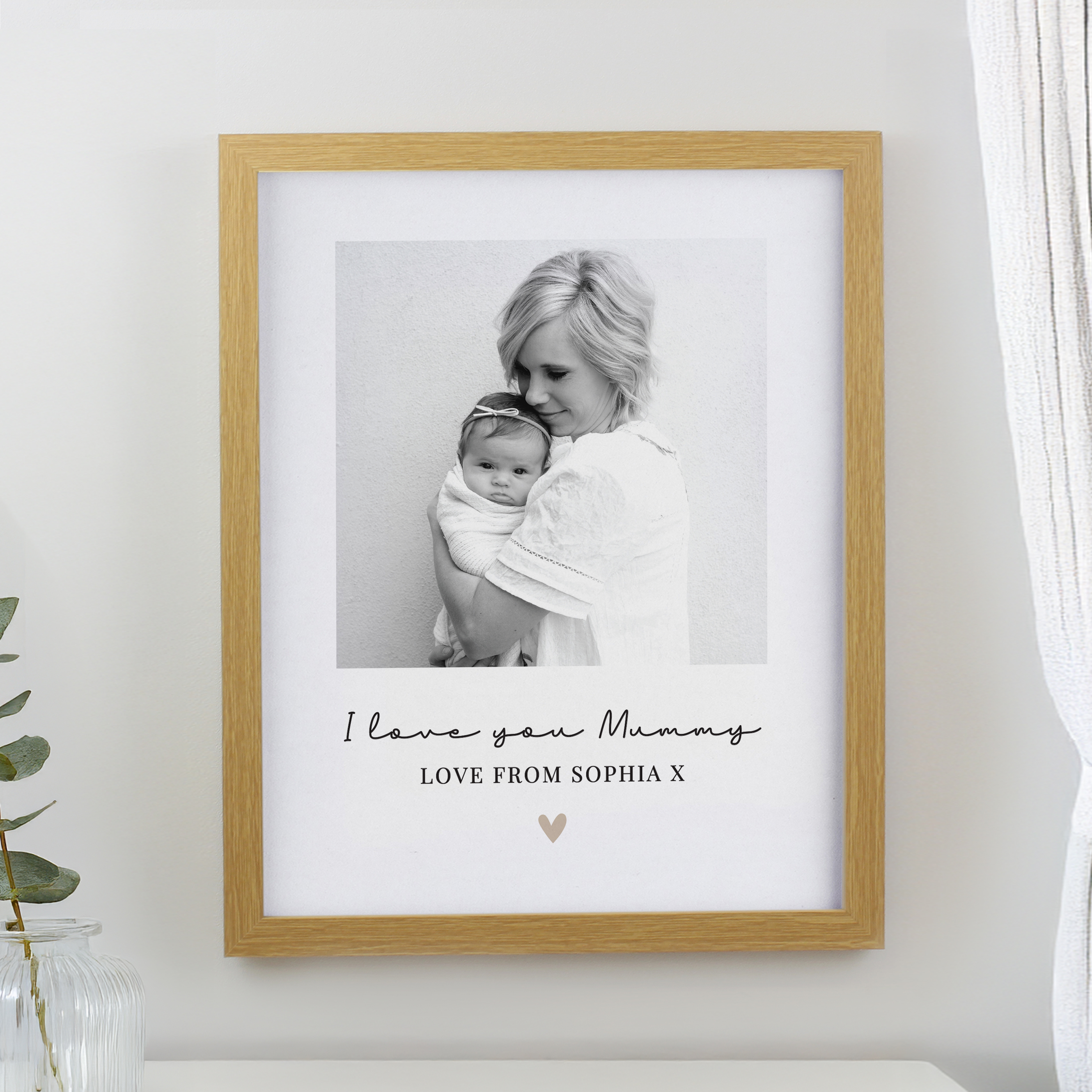 Personalised Heart Photo Upload Poster Frame - Image 6