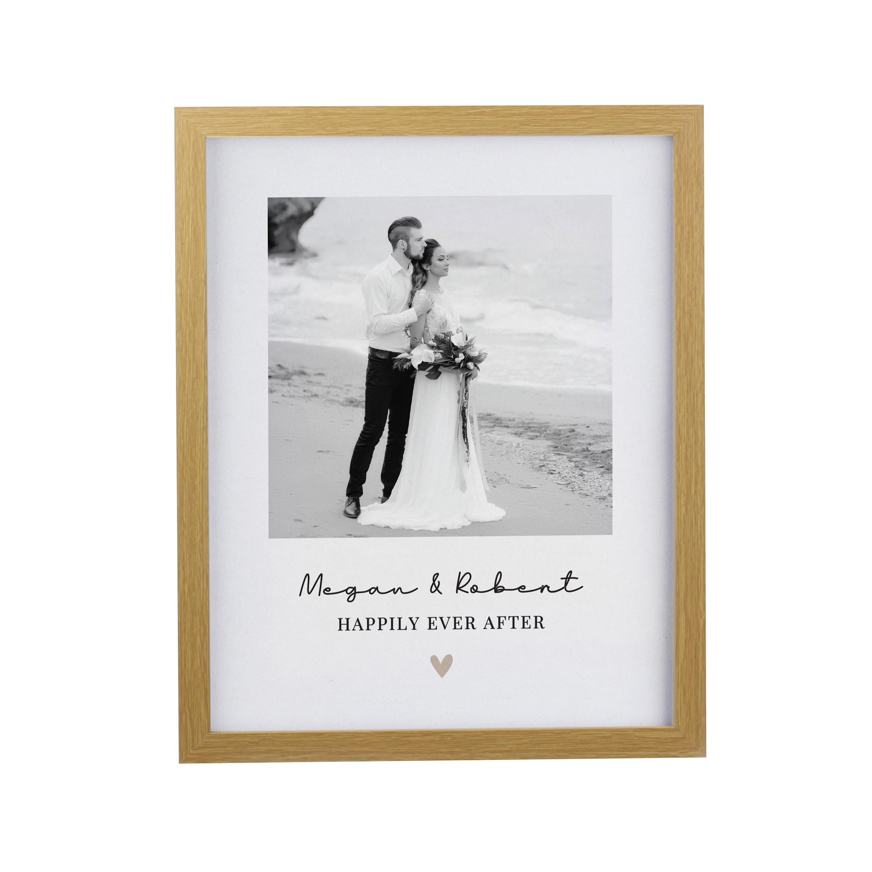 Personalised Heart Photo Upload Poster Frame - Image 8